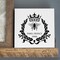 Parisian Bee and Crown Wreath Embossing 12 x 12 Stencil | FS023 by Designer Stencils | Word & Phrase Stencils | Reusable Stencils for Painting on Wood, Wall, Tile, Canvas, Paper, Fabric, Furniture, Floor | Stencil for Home Makeover